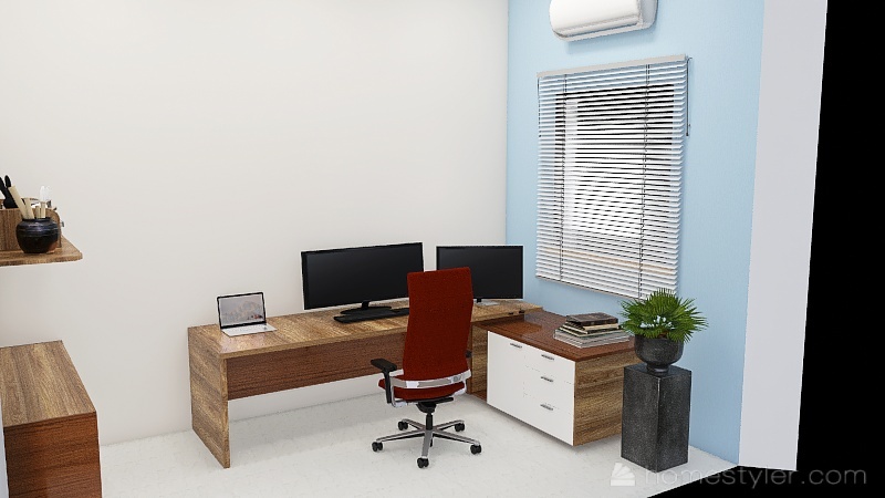 Escritório OP1 3d design renderings
