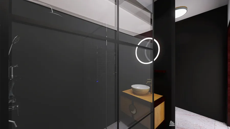 Gasten badkamer 3d design renderings