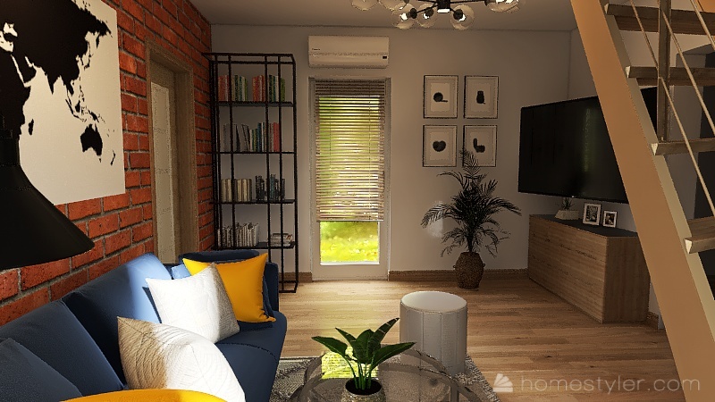 Ola LIving room 3d design renderings