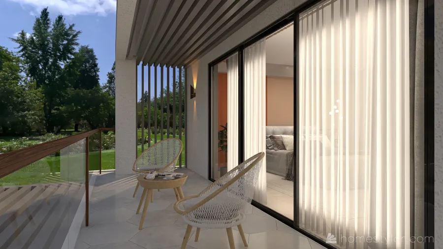 μοντέρνα οικία. 3d design renderings