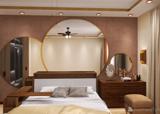 brawn bedroom Design Rendering