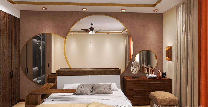 brawn bedroom 3d design renderings