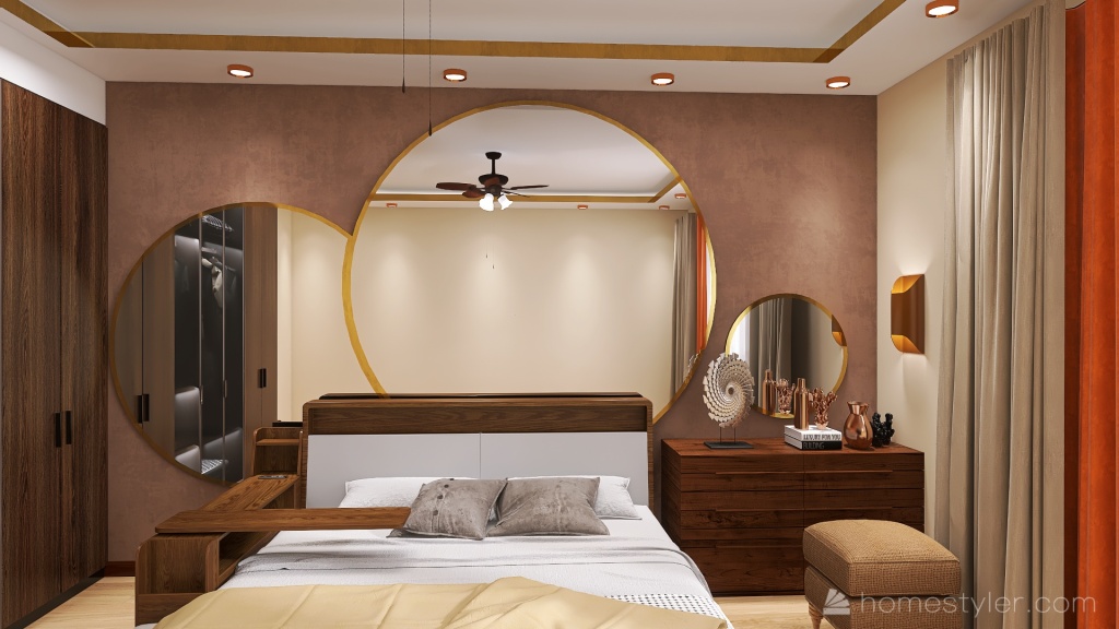 brawn bedroom 3d design renderings
