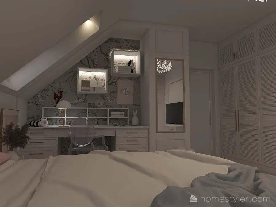 pokój Liwii 12 lat 3d design renderings