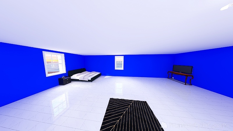 Teen boys bedroom 3d design renderings