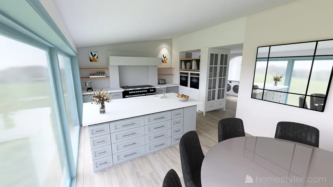 Kitchen v3_4b for Velux Layout 3d design renderings