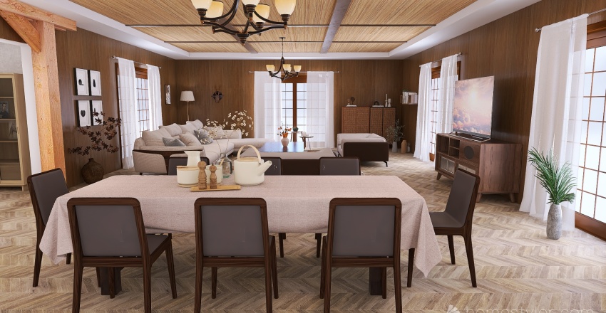 maison rustique 3d design renderings