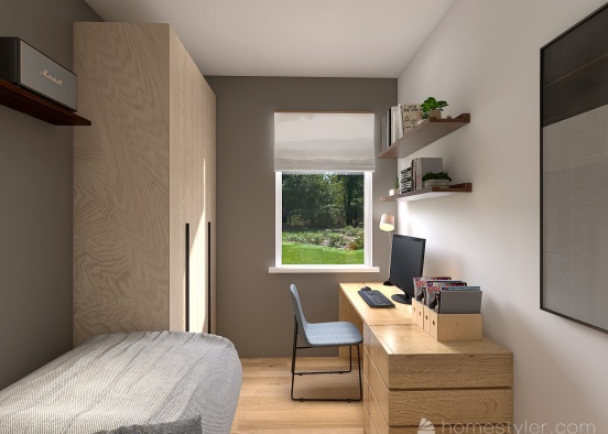 Copy 3of Teenage bedroom Design Rendering