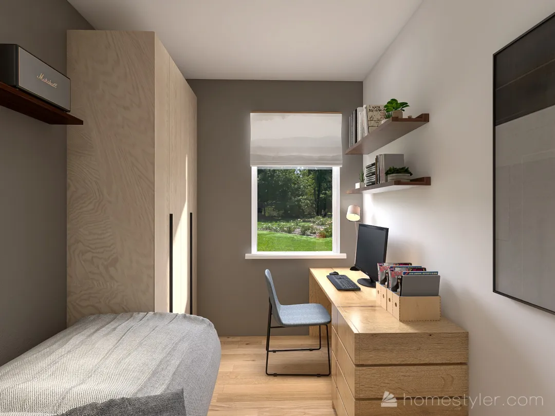 Copy 3of Teenage bedroom 3d design renderings