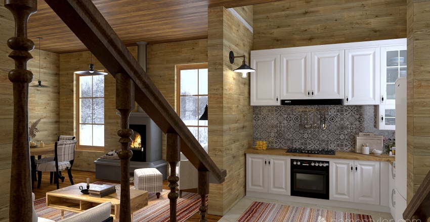 Cottage 3d design renderings