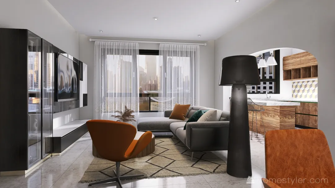 Client Apartment 112sqm 3d design renderings