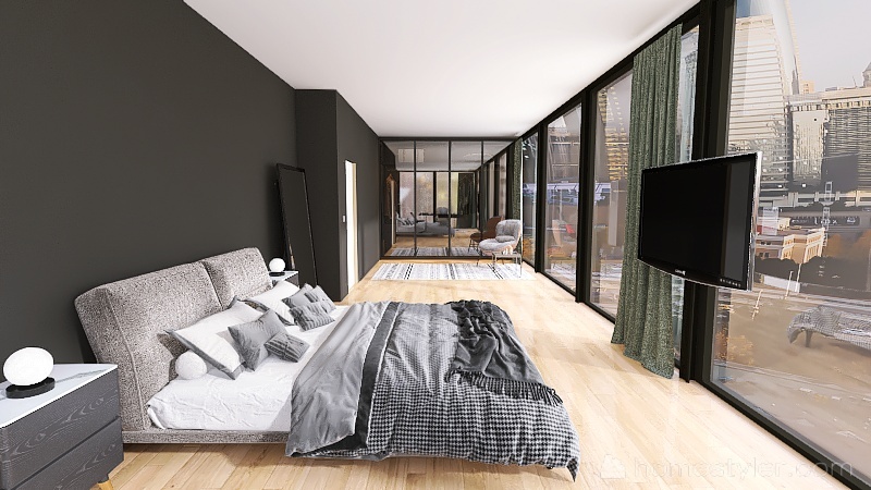 James Bedroom 3d design renderings