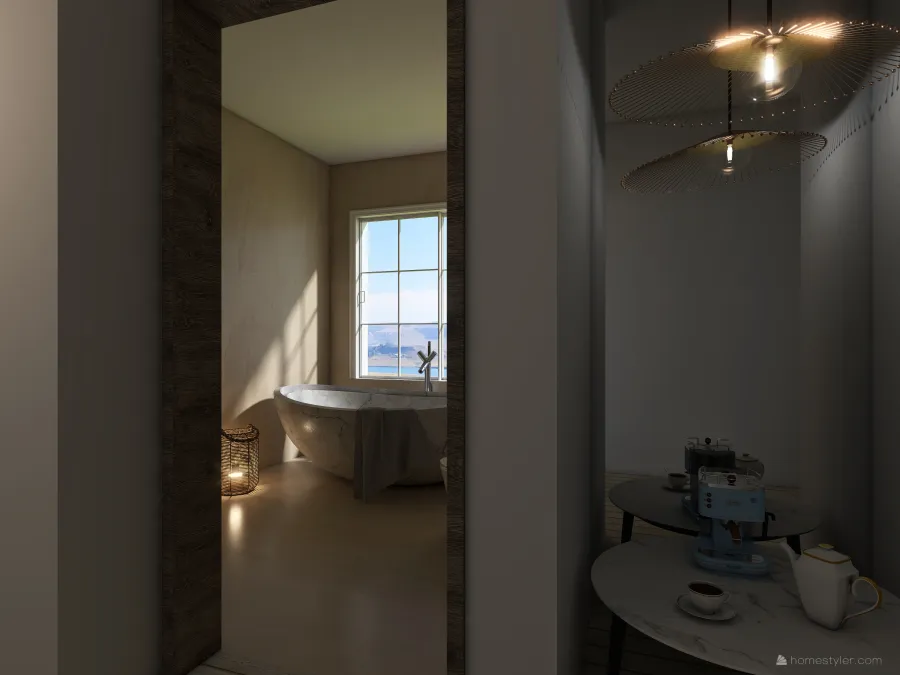 Mediterranean StyleOther Blue Bedroom 3d design renderings