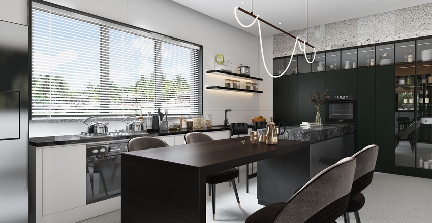 Kitchen Island Model Collection Demo Project Interior Design Render
