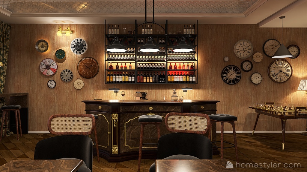 Vintage bar design ideas & pictures (60 sqm)Homestyler