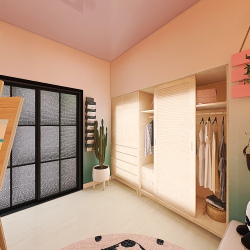 Sumiko's bedroom 3d design renderings