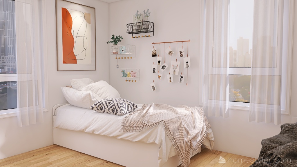 Dream Dorm Room! 3d design renderings