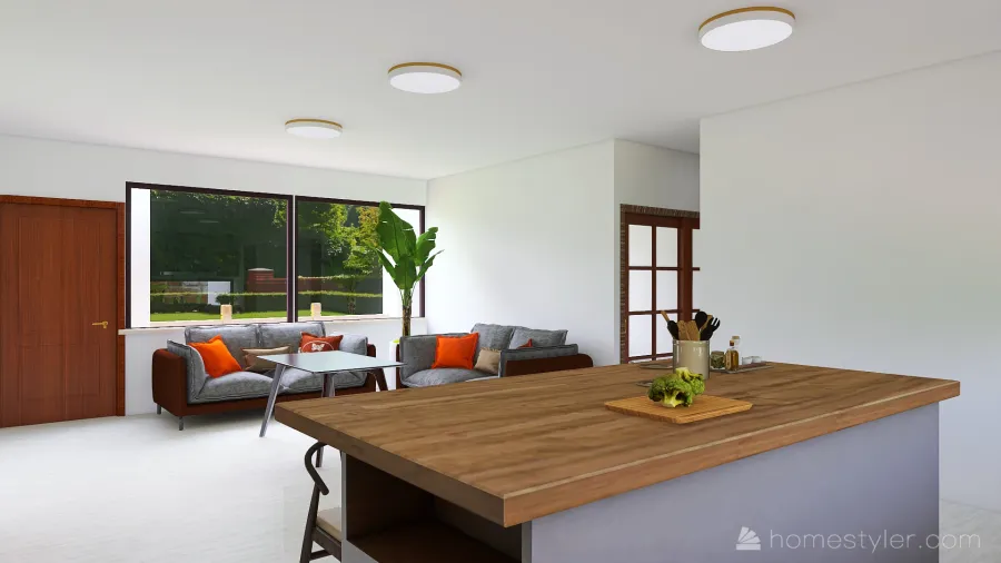 Sala cocina 3d design renderings