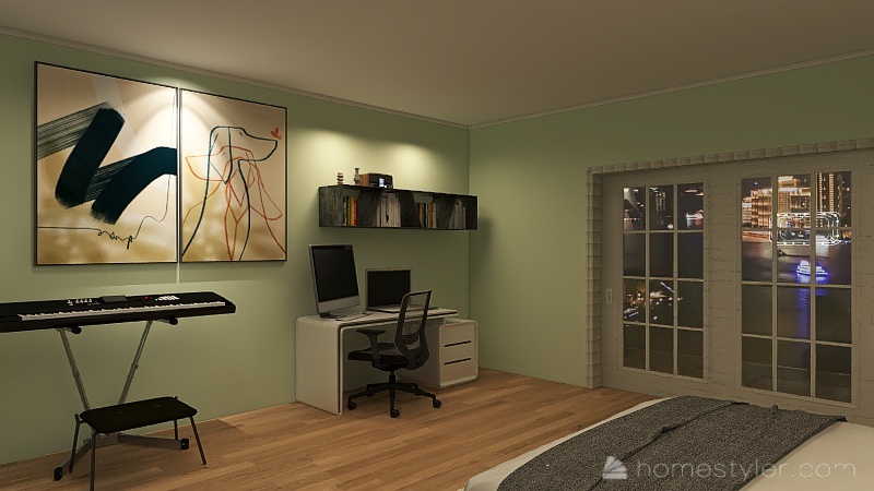 adrien's and marinette's apartement 3d design renderings