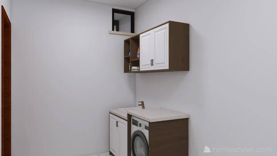 Cuarto de lavado 3d design renderings