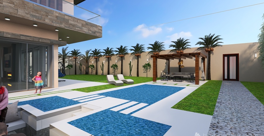 Villa Version 3 3d design renderings