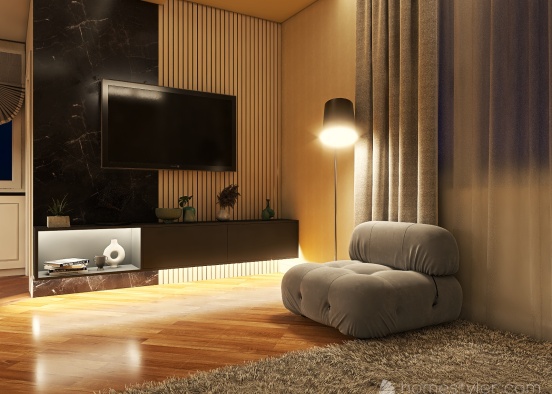 Alixan bey - Living room Design Rendering
