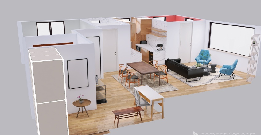 V5 NYC Home - Kitchen updates 3d design renderings