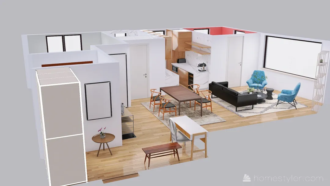 V5 NYC Home - Kitchen updates 3d design renderings