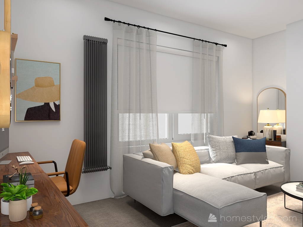 small living room with lots of space 3d design renderings
