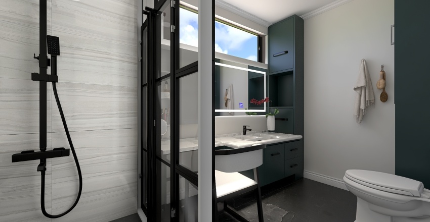 Wong Master Bathroom 3d design renderings