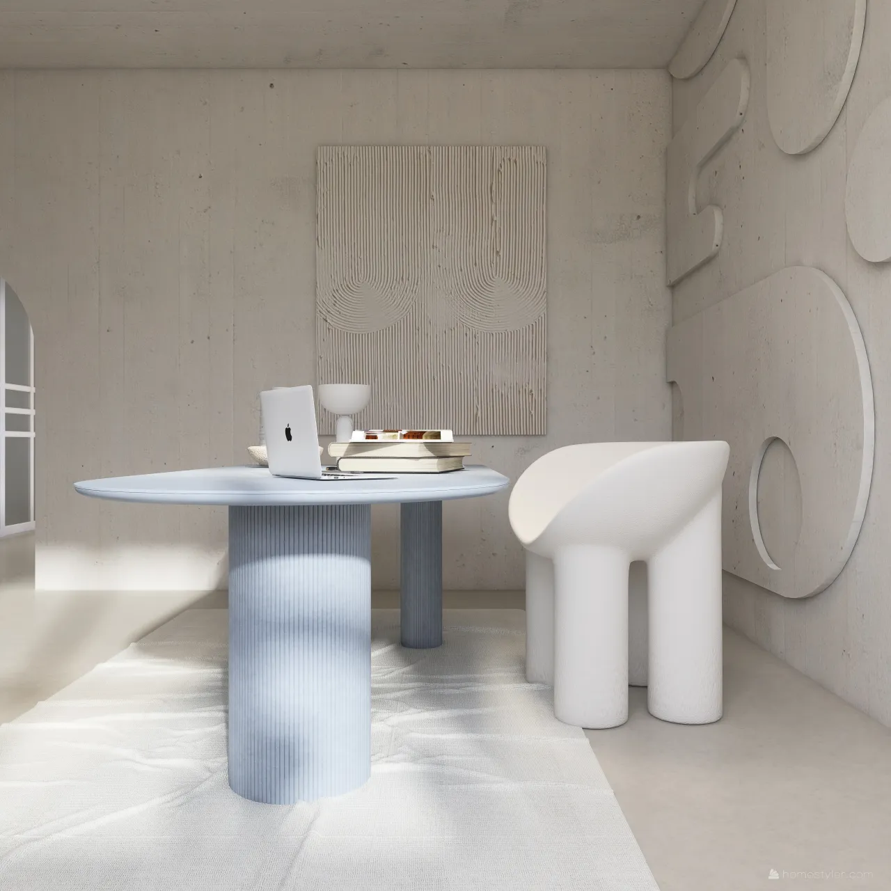 Modern WarmTones White Beige UnnamedSpace 3d design renderings