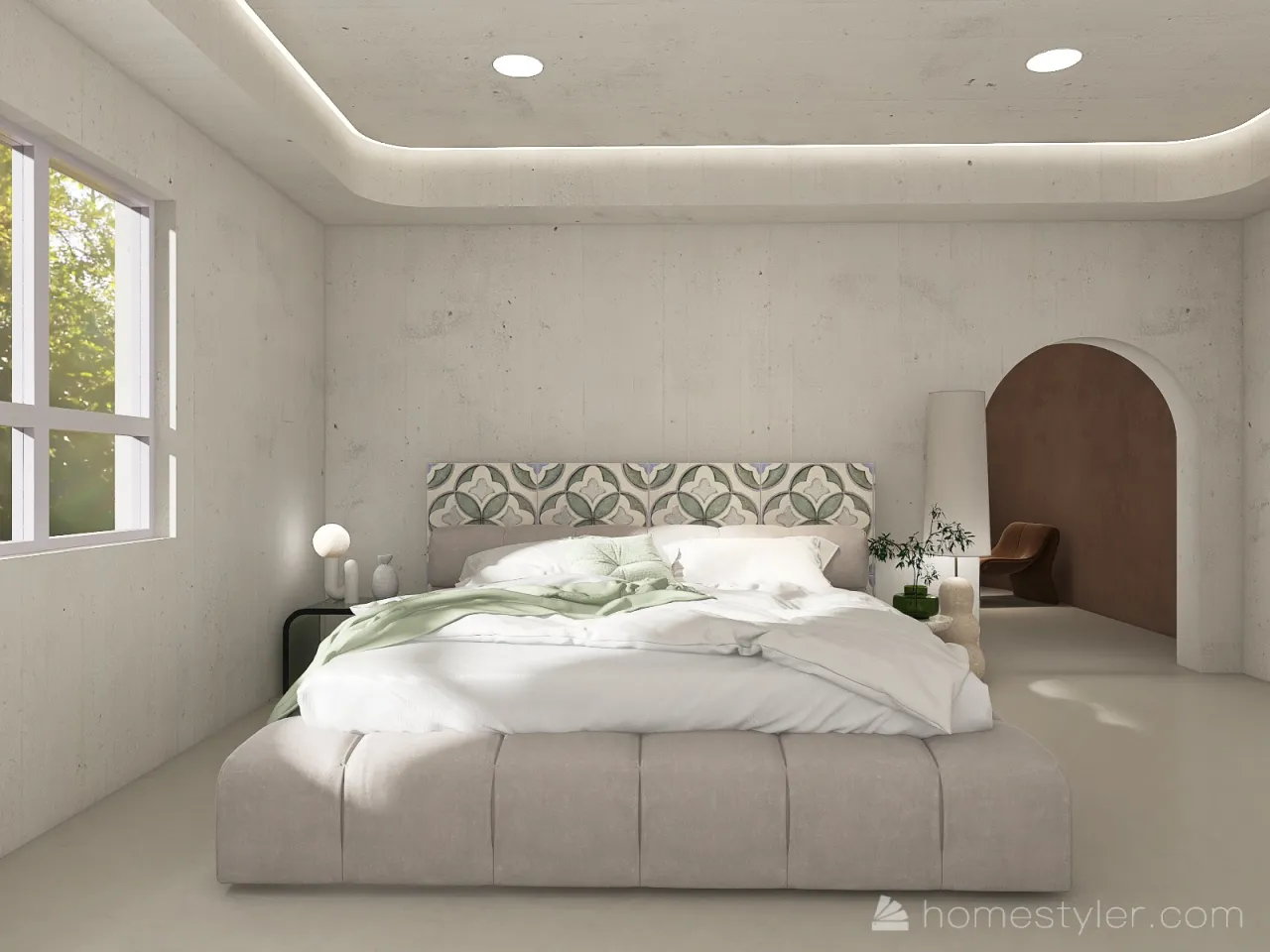 Modern WarmTones White Beige UnnamedSpace 3d design renderings
