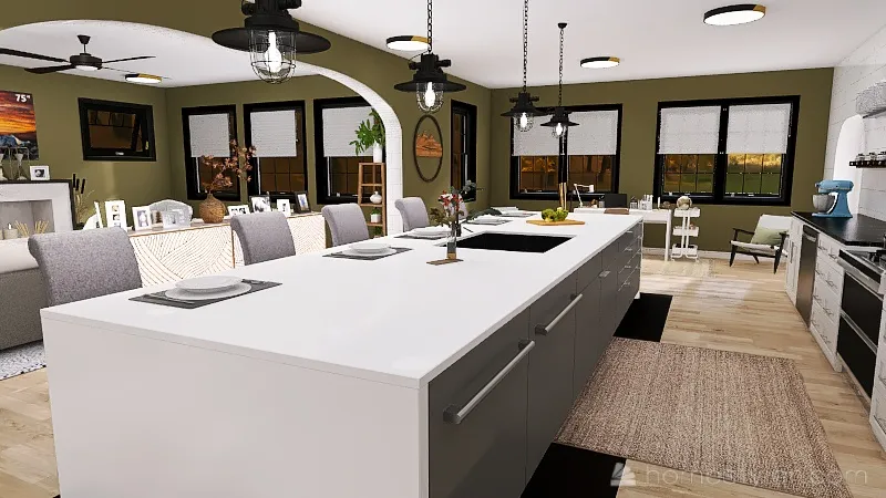 Kitchen 3d design renderings