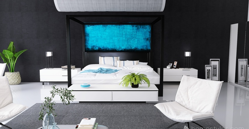 Caribbean Contemporary Interior Design Render