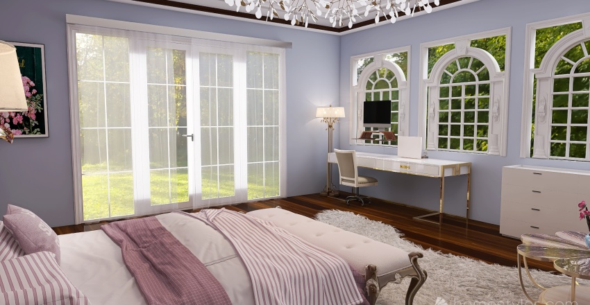 Blossom Bedroom 3d design renderings