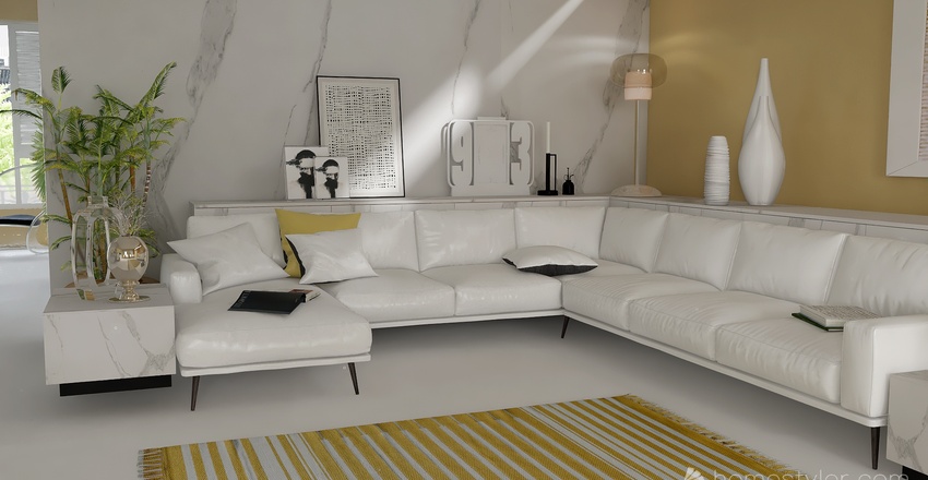 Caribbean Contemporary Interior Design Render