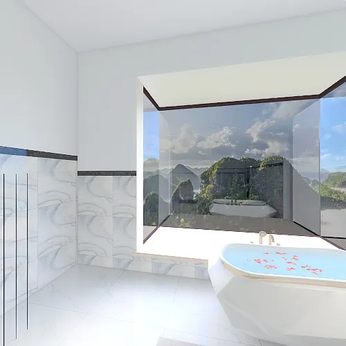 MasterBathroom 3d design renderings