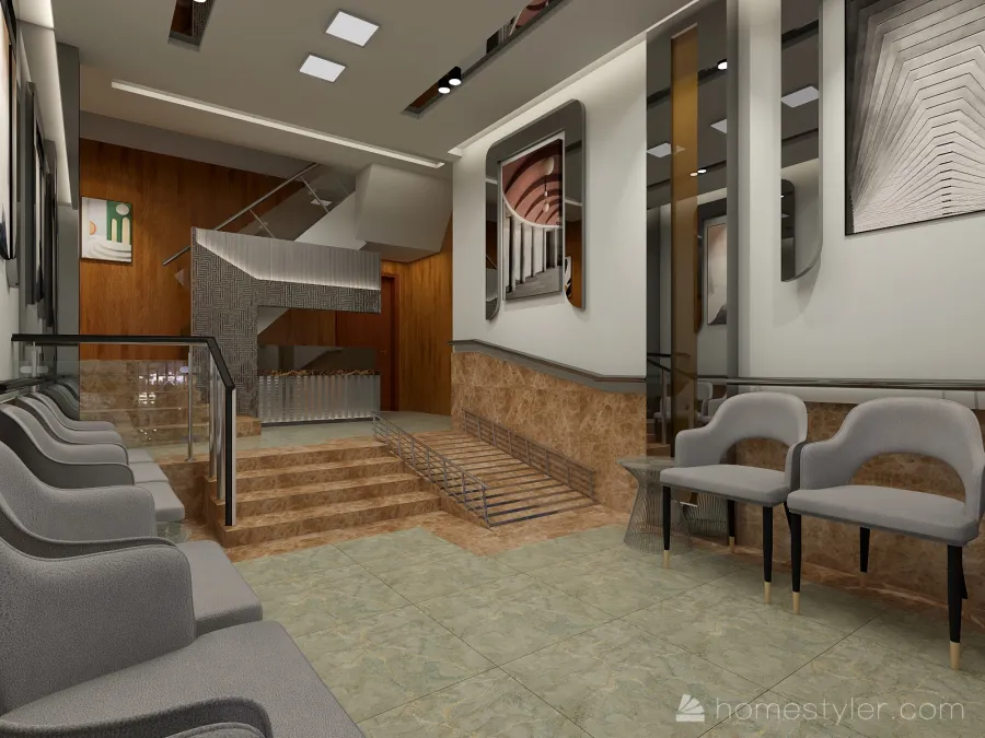 hospital intrance 3d design renderings