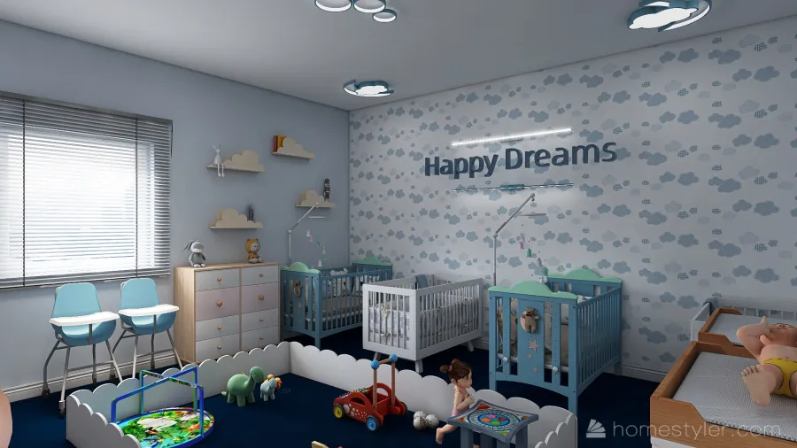 Afnan Kindergarten 3d design renderings