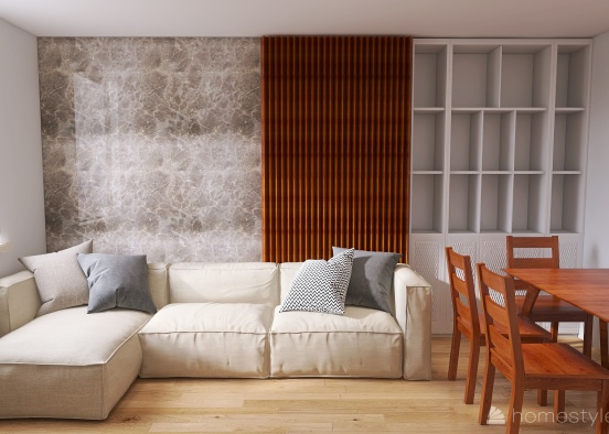 living room wall decoration Design Rendering
