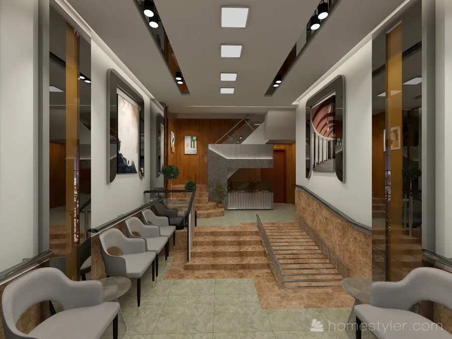 hospital intrance 3d design renderings