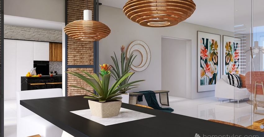 Condo in the Tropics Interior Design Render