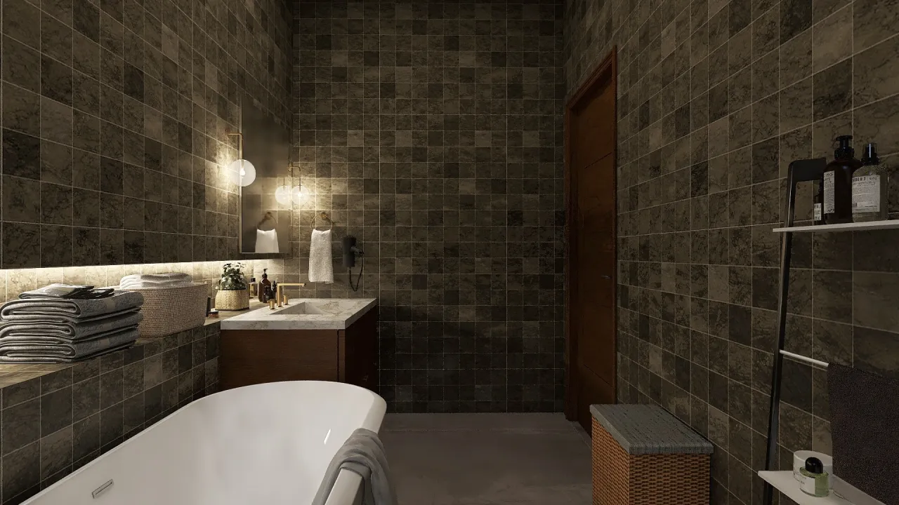 Modern Bathroom 3d design renderings