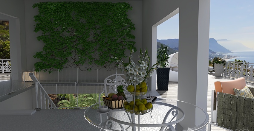 Caribbean Contemporary Interior Design Render