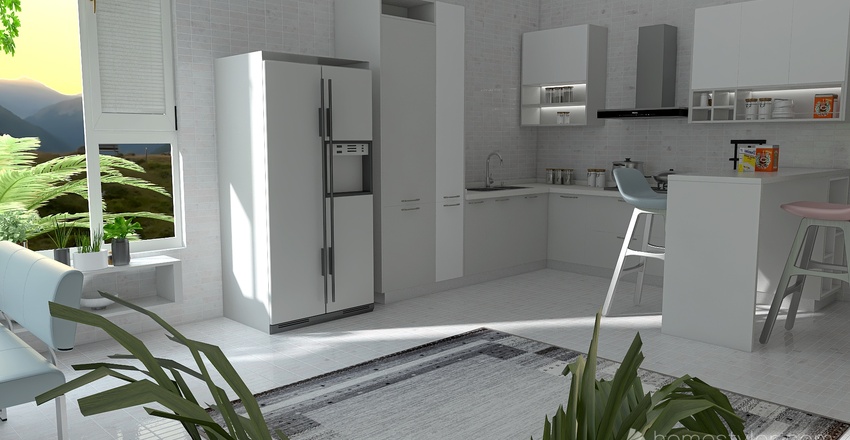 Caribbean Contemporary Interior Design Render