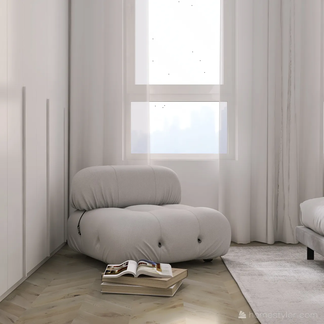 Modern Contemporary White Grey UnnamedSpace 3d design renderings