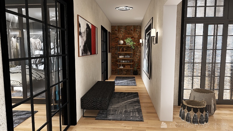 appartement style loft 3d design renderings