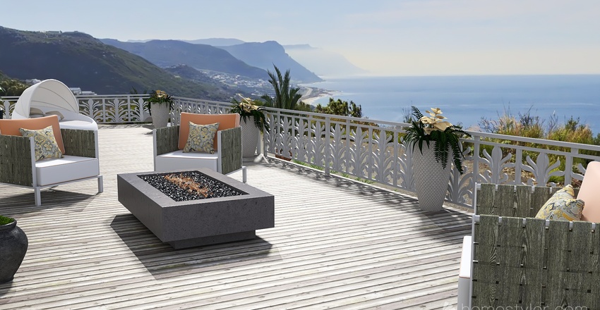 Caribbean Contemporary Interior Design Render