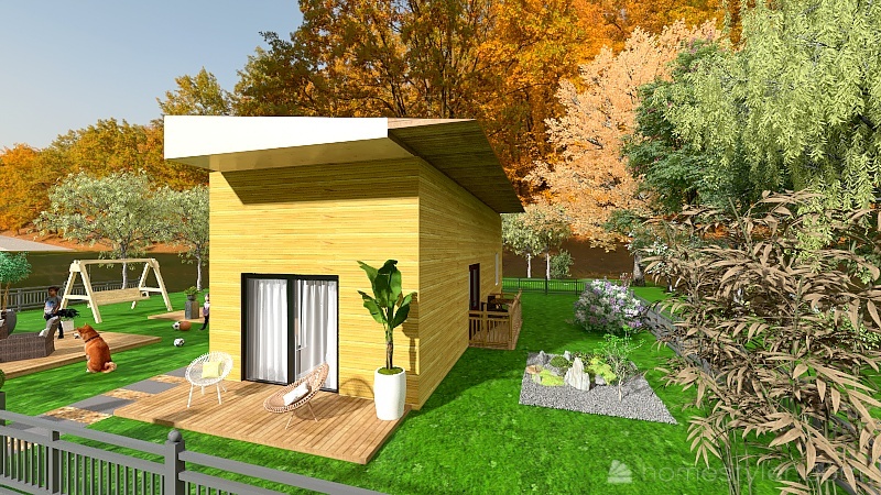 CABIN HOUSE 3d design renderings