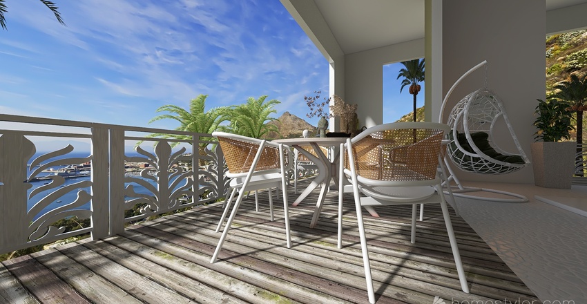 Caribbean Contemporary Interior Design Render